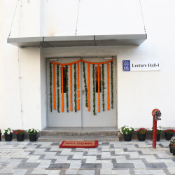 Hon’ble President of South Asian University, Prof. K. K. Aggarwal, inaugurated Lecture Hall 1.