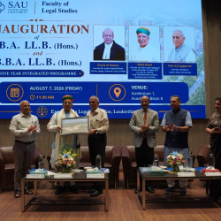 The Faculty of Legal Studies, South Asian University, inaugurated its Five-Year Integrated Law Programmes—B.A. LL.B. (Hons.) and B.B.A. LL.B. (Hons.)—on 7 August 2026