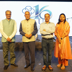 The SAU@16 journey was unveiled during PRAVAAH – The Annual Students’ Fest
