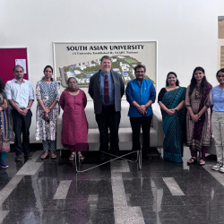 The Faculty of Interdisciplinary Studies (FIDS) at South Asian University (SAU) signed a Memorandum of Understanding (MoU) with the Agriculture & Food Systems Institute (AFSI)